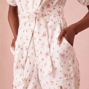 LoveShackFancy jeni tie-waist jumpsuit